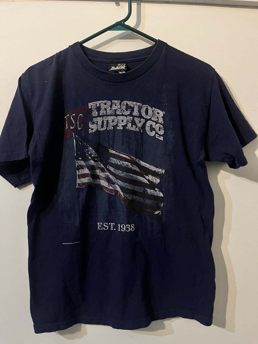 003-0060 Hybrid Tees Tractor Supply Co. American Flag Graphic T-Shirt